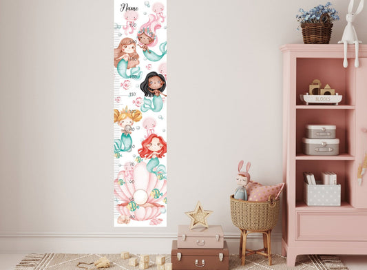 Height Chart Children's  ocean girl