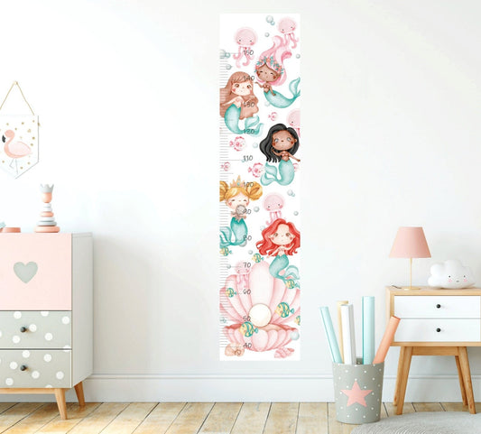 Height Chart Children's  ocean girl
