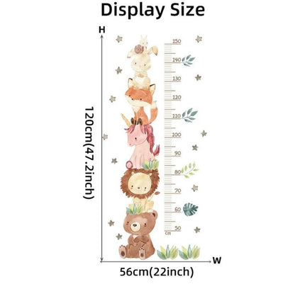 Height Chart Children's Animals girl