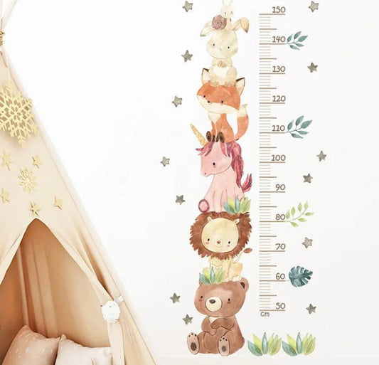 Height Chart Children's Animals girl