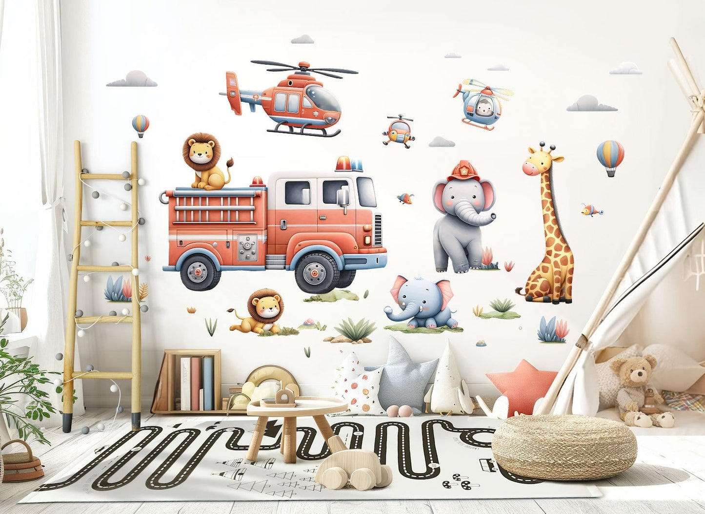Wall decals Children's Vehicle Set