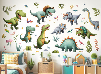 Wall decals Children's  Dinosaur set