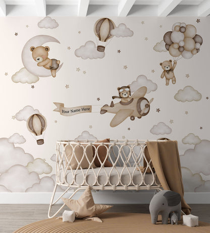 Wall decals Children's  Brown Bear