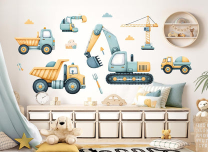 Wall decals Children's Vehicle Set