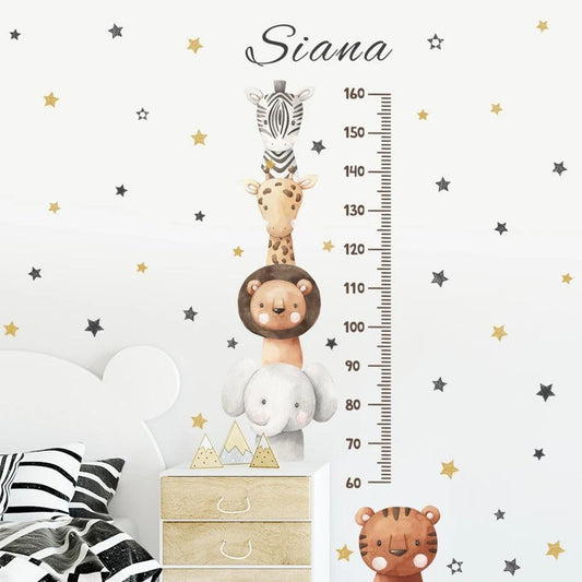 Height Chart Children's simple animals
