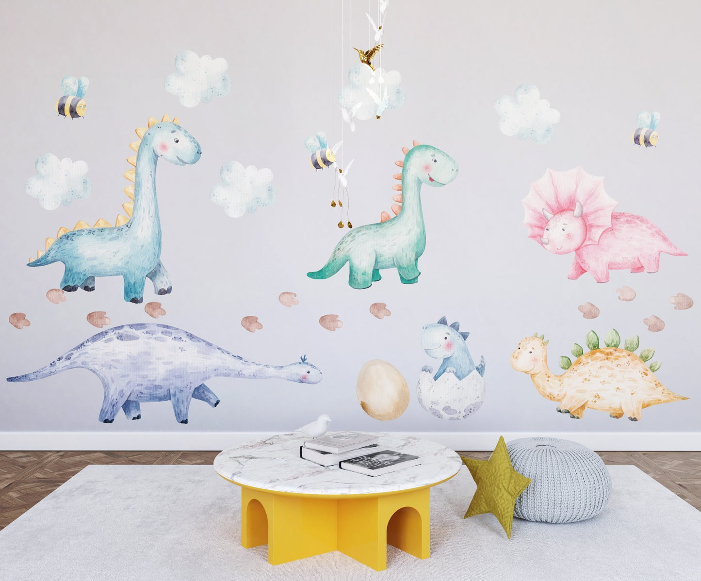 Wall decals Children's  Dinosaur set