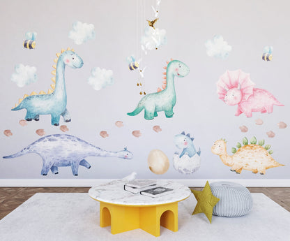 Wall decals Children's  Dinosaur set